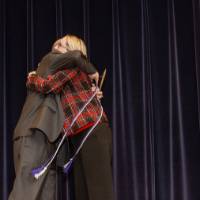 Jeffrey Potteiger hugging Tracey